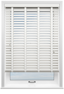 Ecowood Deluxe, Pure White Fine Grain - Venetian Blind
